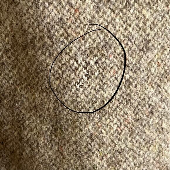 Brunello Cucinelli Men’s 100% Wool Herringbone Tan Overcoat Size 48 Mid Length - Picture 6 of 10